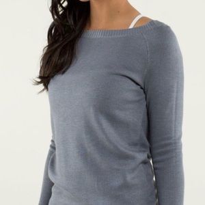 Chai time pullover - heathered blurred grey / coal